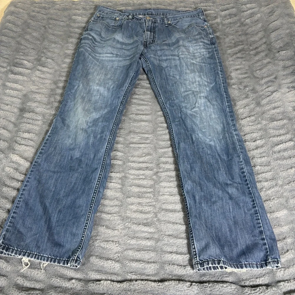 Levis 559 Relaxed Straight Jeans Mens 36x34 Blue Medium Wash Denim 559-0229